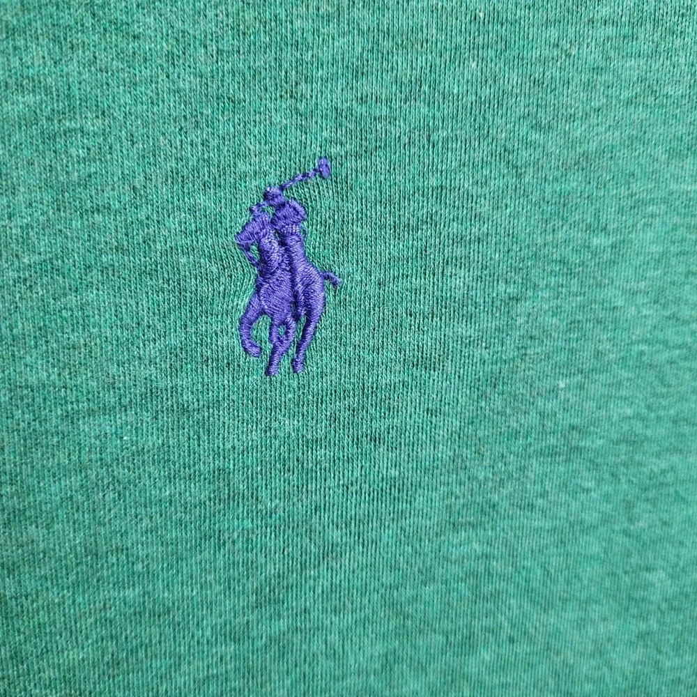 Mens Polo Ralph‎ Lauren Mens XL Green Heathered Cotton Short Sleeve Polo Shirt